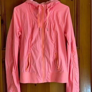 Lululemon coral pink light jacket